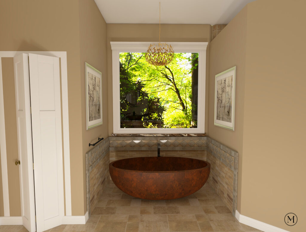 Rendering of the proposed Bathtub and surround