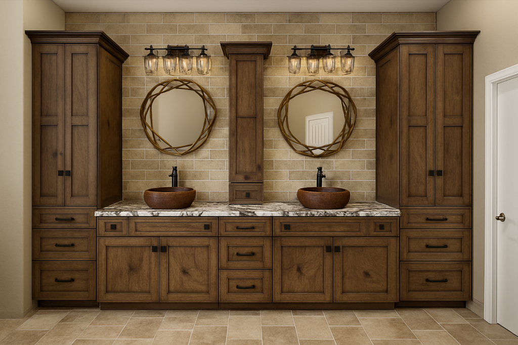 Rendering of the proposed master vanity